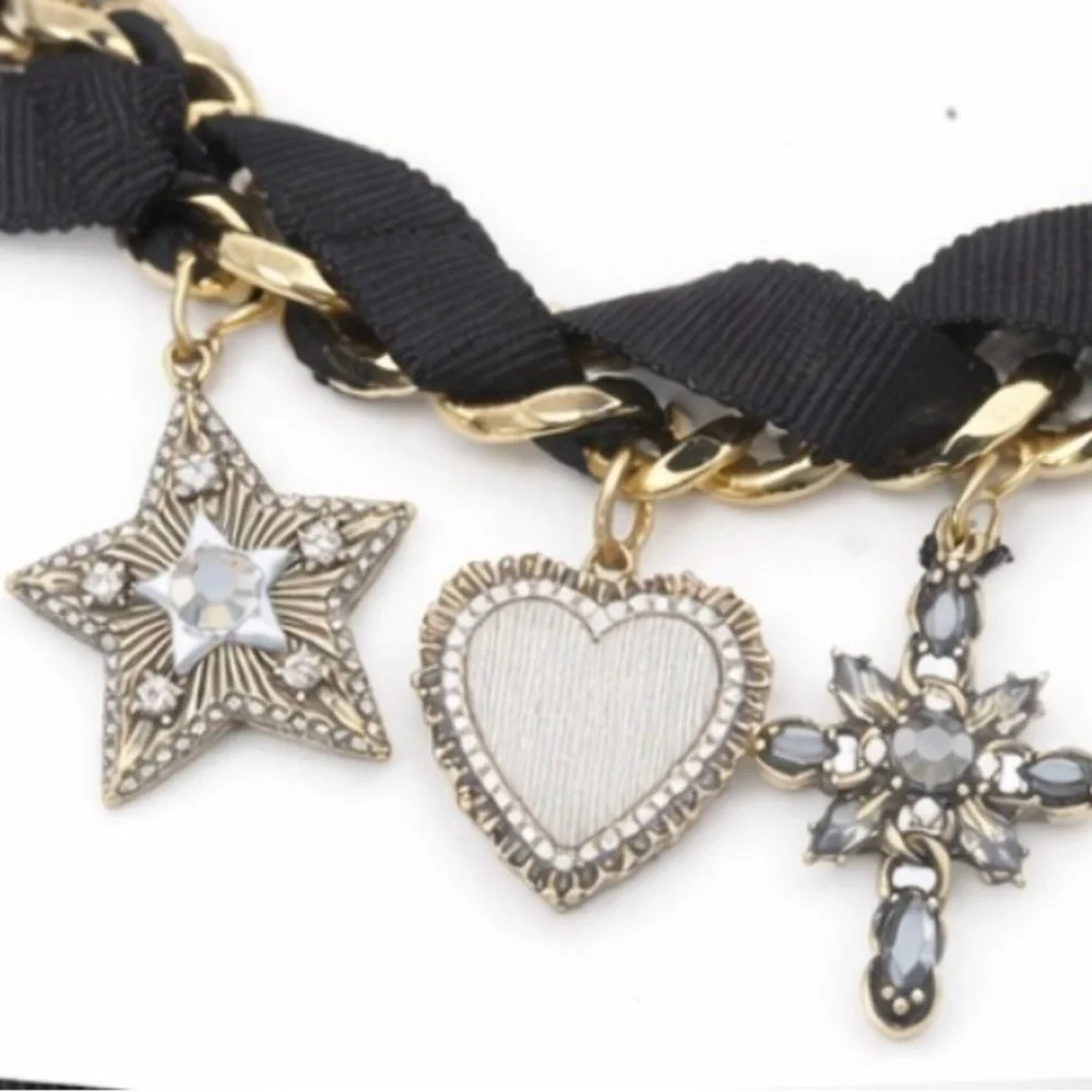 Simply Vera Vera Wang Celestial Charm Ribbon Statement Necklace Discontinued